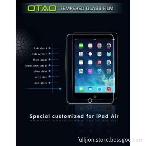 0.33mm round angle 9H tempered-glass screen protector for iPad Mini